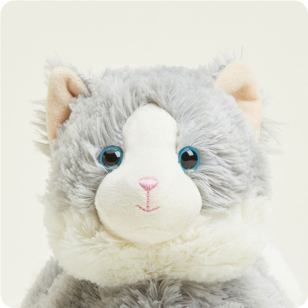 Laying Down Gray Cat Warmies - Image 2
